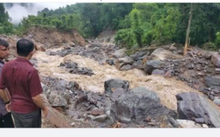 बाढीले १२ किलोवाटको  लघु जलविद्युत् आयोजना बगायो