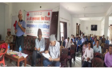 रेडक्रस प्यूठानको आयोजनामा जिल्ला स्तरीय वक्तृत्वकला कार्यक्रम सम्पन्न
